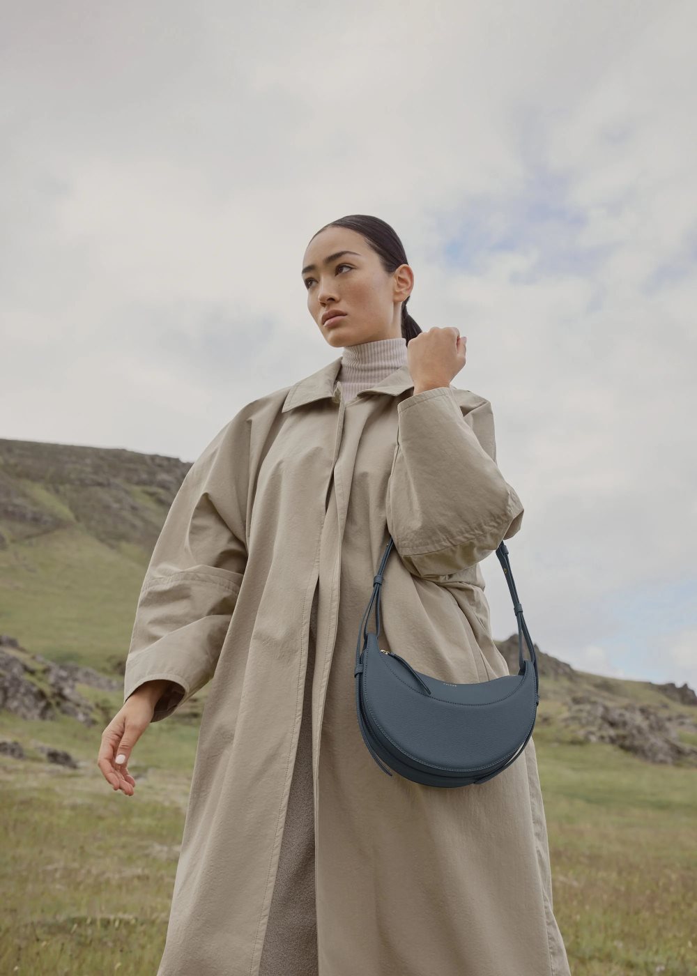 Polene Numéro Dix Crossbody Veske Blå | NORGE 328FGN