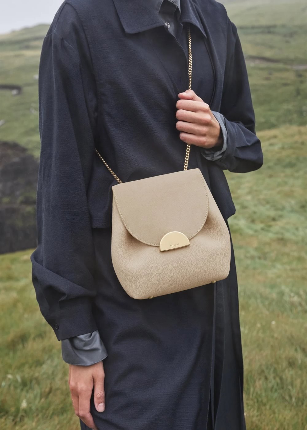 Polene Numéro Un Mini Crossbody Veske Beige | NORGE 135OTG